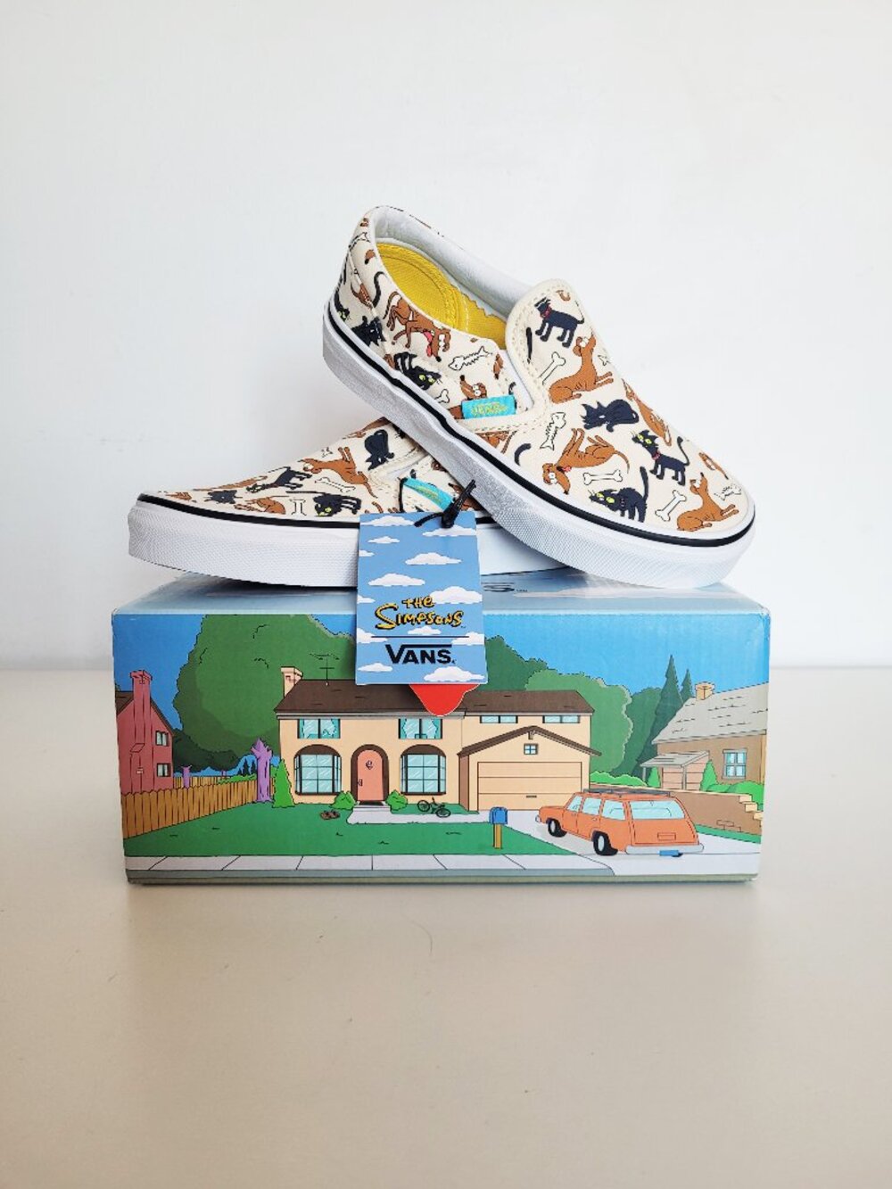 Vans x The Simpsons Family Pets Children's Classic Slip On NIB - Size 13